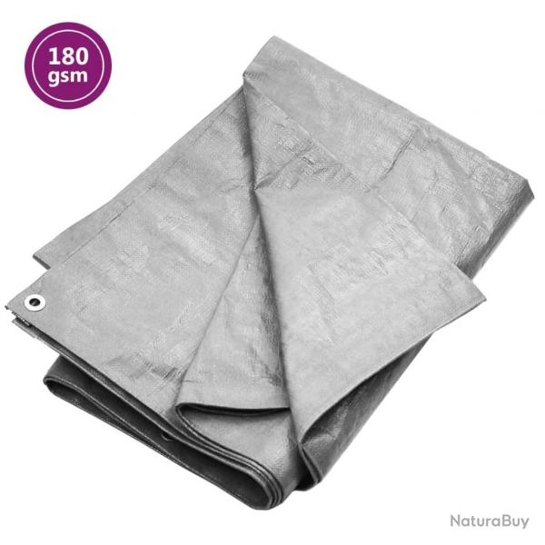 Bche 180 g/m 8x10 m Gris PEHD alsavelo