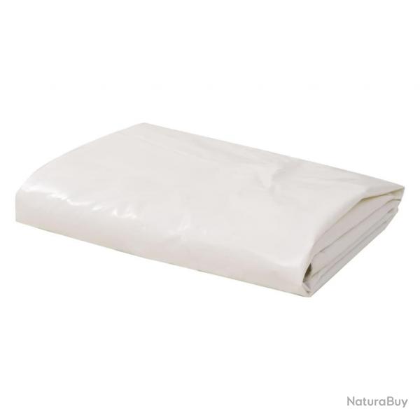 Bche 650 g / m 3,5 x 5 m Blanc alsavelo