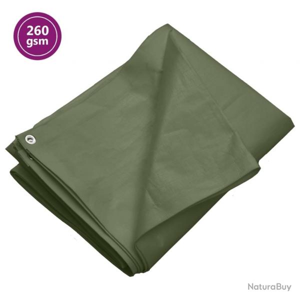 Bche 260 g/m 4x6 m Vert PEHD alsavelo