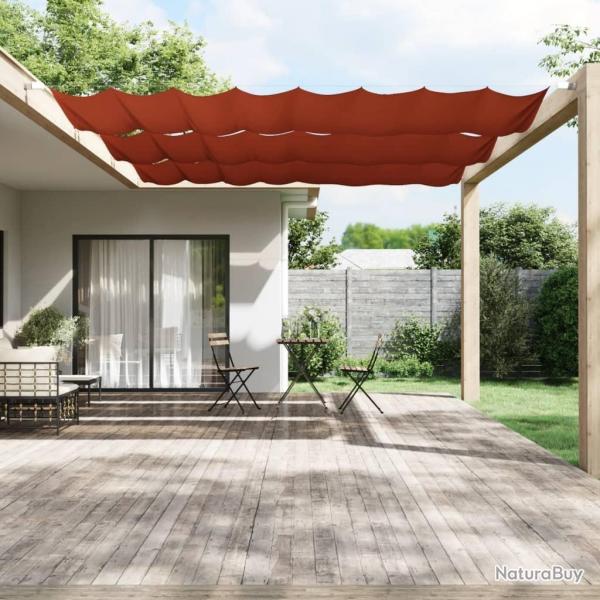 Auvent vertical Terre cuite 140x800 cm Tissu oxford alsavelo