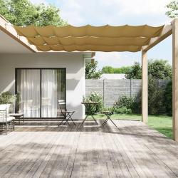 Auvent vertical Beige 60x420 cm Tissu oxford alsavelo
