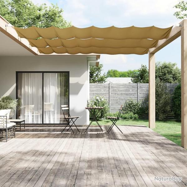Auvent vertical Beige 60x420 cm Tissu oxford alsavelo