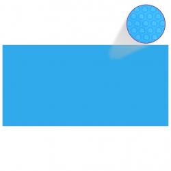 Bâche de piscine rectangulaire 450 x 220 cm PE Bleu alsavelo