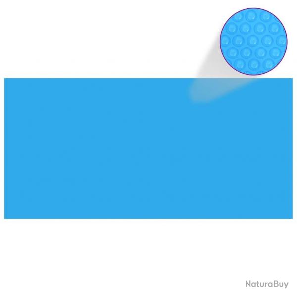 Bche de piscine rectangulaire 450 x 220 cm PE Bleu alsavelo