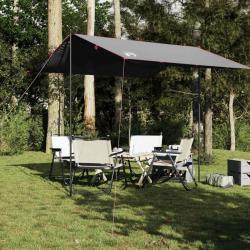 Bâche de camping gris et orange 300x294 cm imperméable alsavelo