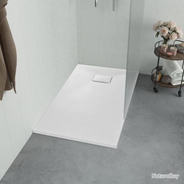 Bac de douche SMC Blanc 100 x 80 cm alsavelo