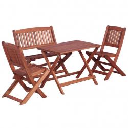 Ensemble à manger d'extérieur 4 pcs pour enfants Eucalyptus alsavelo