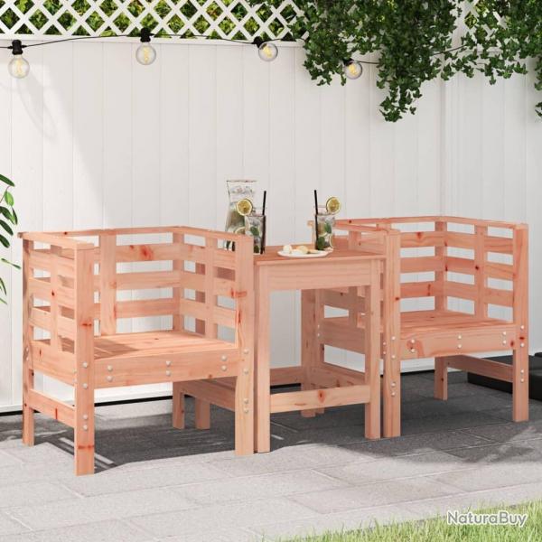 Chaises de jardin lot de 2 61,5x53x71 cm bois massif de douglas alsavelo