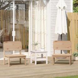 Chaises de jardin lot de 2 60x52,5x72 cm bois massif de pin