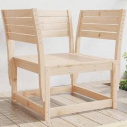 Chaises de jardin bois massif de pin