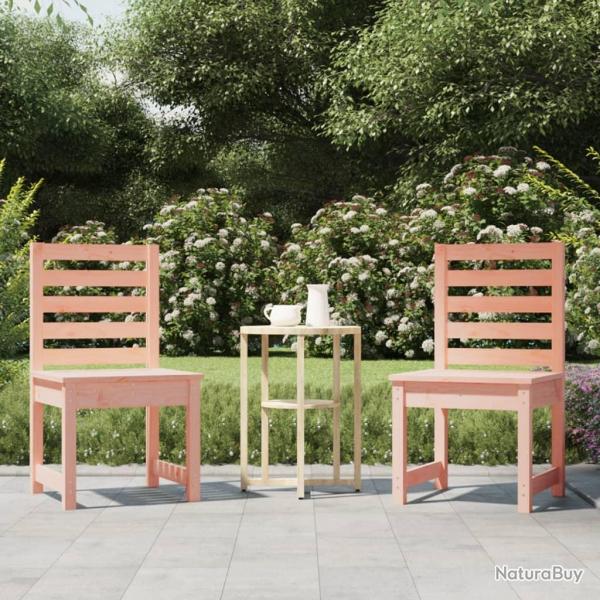 Chaises de jardin lot de 2 50x48x91,5 cm bois massif de douglas alsavelo