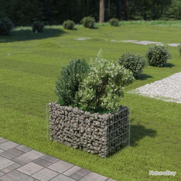 Lit surlev  gabion Acier galvanis 90x50x50 cm alsavelo