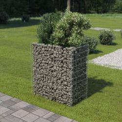 Lit surélevé à gabion Acier galvanisé 90x50x100 cm alsavelo