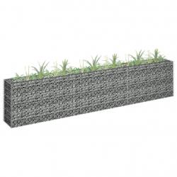 Lit surélevé à gabion Acier galvanisé 270x30x60 cm alsavelo
