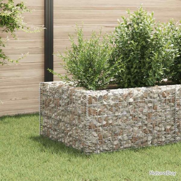 Lit surlev  gabion Acier 360x90x50 cm alsavelo
