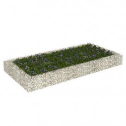 Lit surélevé à gabion Acier galvanisé 200x100x20 cm alsavelo