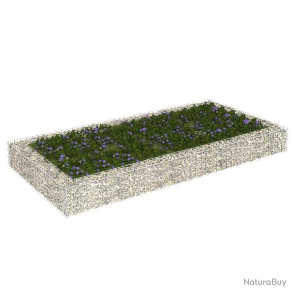 Lit surlev  gabion Acier galvanis 200x100x20 cm alsavelo