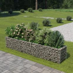 Lit surélevé à gabion Acier galvanisé 270x50x50 cm alsavelo