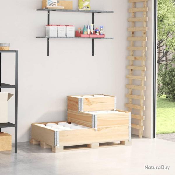Lit surlev  3 niveaux 120x80 cm bois de pin massif alsavelo