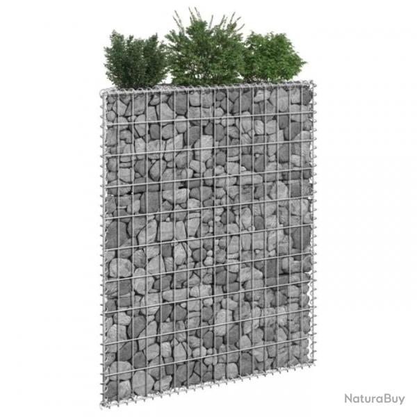 Lit surlev  gabion en trapze Acier galvanis 80x20x100 cm