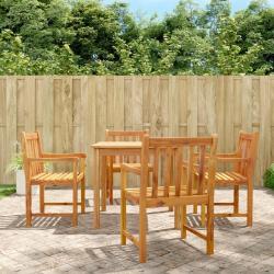 Chaises de jardin lot de 4 56x55,5x90 bois massif d'acacia alsavelo