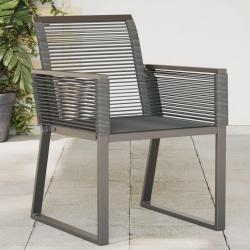 Chaises de jardin lot de 4 noir résine tressée alsavelo