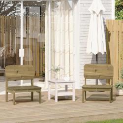 Chaises de jardin lot de 2 cire marron 60x52,5x72 cm alsavelo