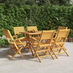 Chaises de jardin pliantes lot de 6 55x62x90cm bois massif teck alsavelo