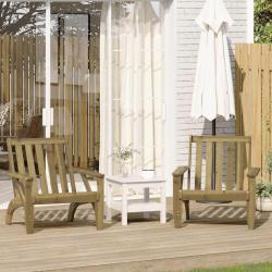 Chaises de jardin adirondack lot de 2 75x77x77 cm alsavelo