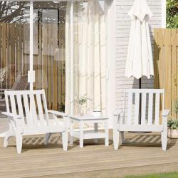 Chaises de jardin adirondack lot de 2 75x77x77 cm alsavelo