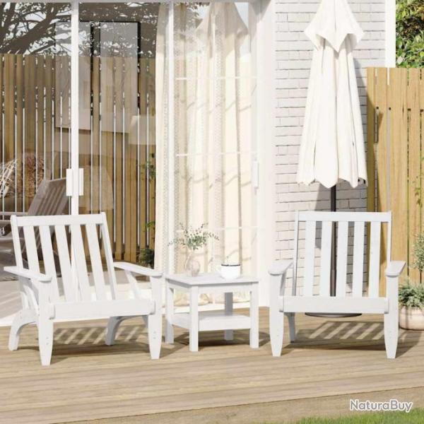 Chaises de jardin adirondack lot de 2 75x77x77 cm