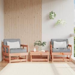 Chaises de jardin avec coussins lot de 2 bois massif douglas