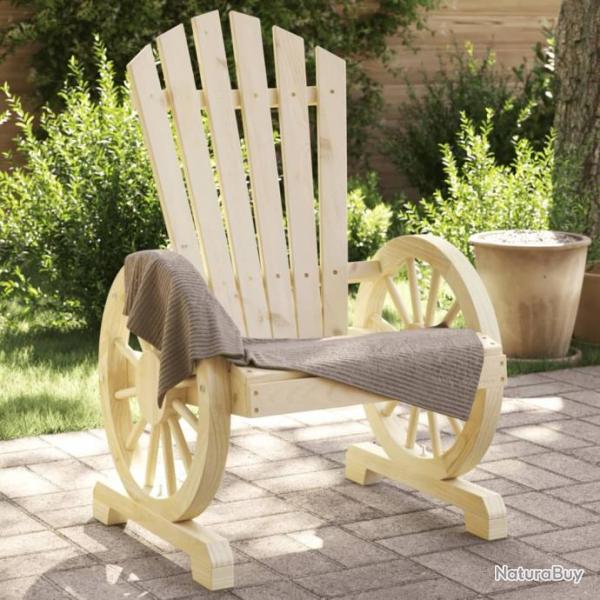 Chaises de jardin Adirondack lot de 2 bois de sapin massif