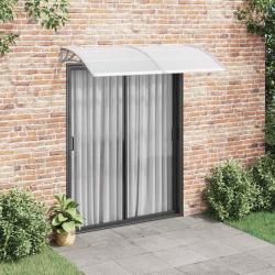 Auvent de porte Gris 200x100 cm Polycarbonate alsavelo