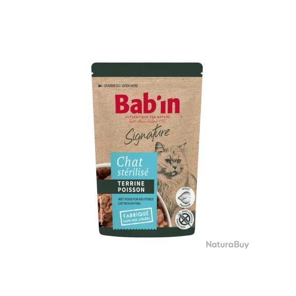 Terrine pour chat au poisson 10x80g