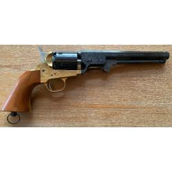 REVOLVER POUDRE NOIRE PIETTA 1851 NAVY DE LUXE  CAL . 36    1987