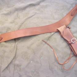 ceinture et holster western  cuir pour revolver