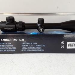 LUNETTE LANCER TACTICAL 3-9X40 RETICULE LUMINEUX   :ROUGE/VERT   AVEC COLLIERS DE 21MM