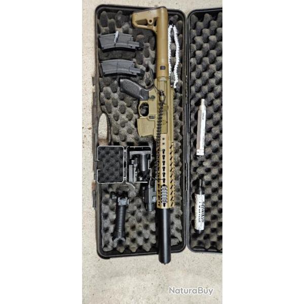 Sig Sauer MCX CO2 Cal 4.5 plomb et nombreux accessoires