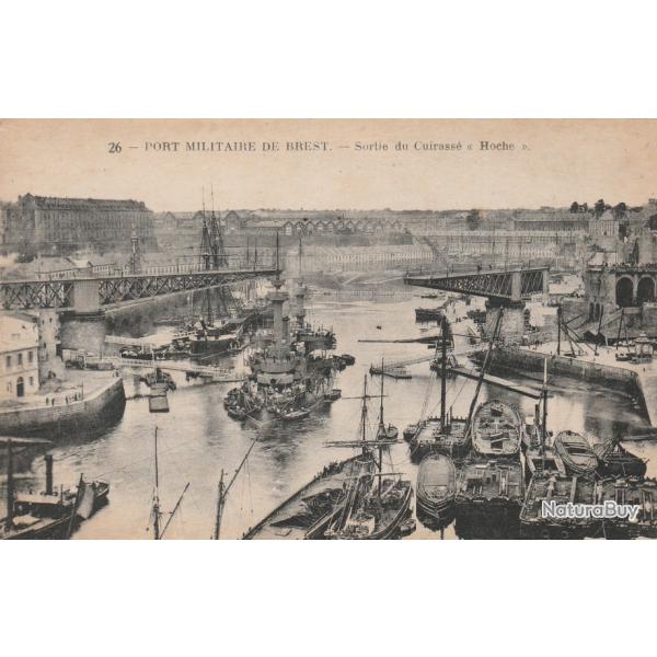Brest - Brest - Port Militaire - Sortie du Croiseur -Montcalm- - Carte
