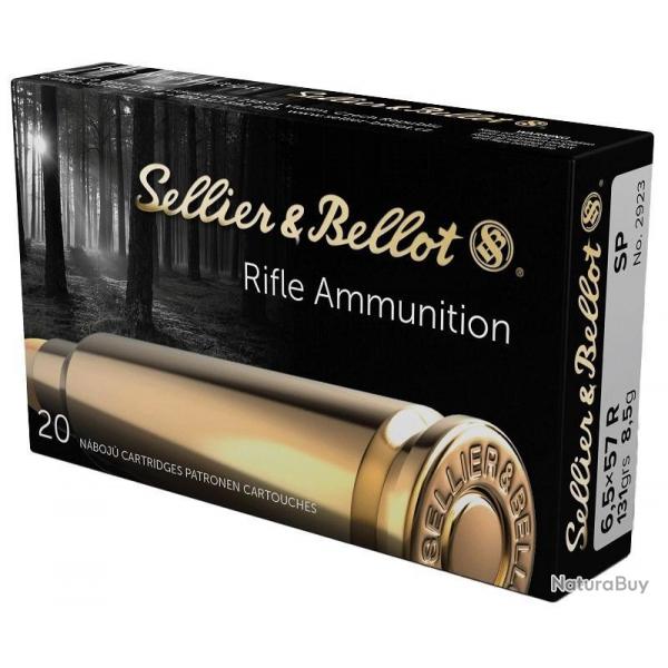 Munitions SELLIER & BELLOT cal.6,5x57r sp 131gr 8.5g par 60