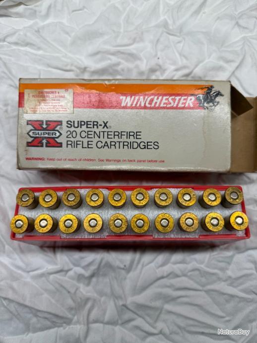 BOITE DE 20 CARTOUCHES WINCHESTER 38-55 WINCHESTER 255 GRS SOFT POINT ...