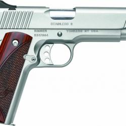 Pistolet semi automatique Kimber 1911 Stainless 2 - 45ACP - 5"