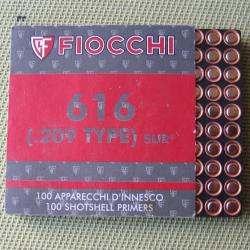 Amorces  fiocchi  616  ( fortes )  sous  blister