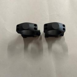 Montage Nightforce 30mm standard Duty ring hauteur Medium 1" 4 vis