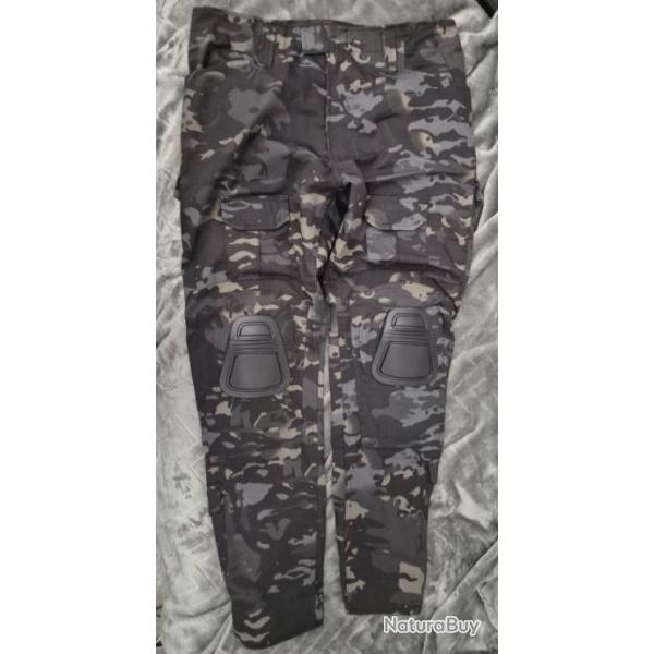 pantalon de combat multicam black