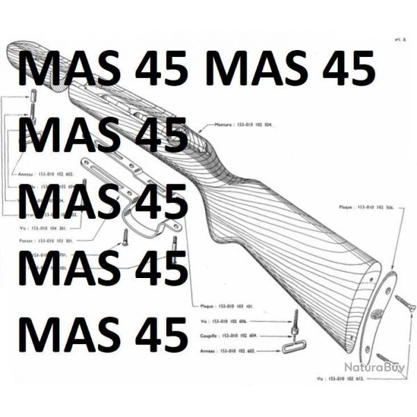 4 vues d'clat de carabine MAS 45 MAS45 MAUSER 45 (envoi par mail) - VENDU PAR JEPERCUTE (m2343)