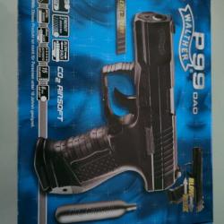 Réplique airsoft P99 Walther 6mm co2