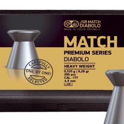 Plombs JSB Match Premium Series Heaving Weight diamètre 4.50 4.48mm