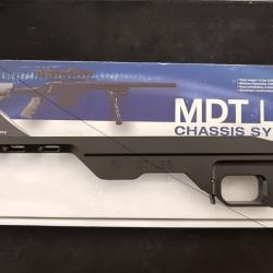 CHASSIS MDT LSS LONG ACTION REMINGTON 700 DROITIER NOIR